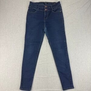 Curve Appeal Skinny Jeans Women 4 Dark Wash Excellent Total Control High Rise